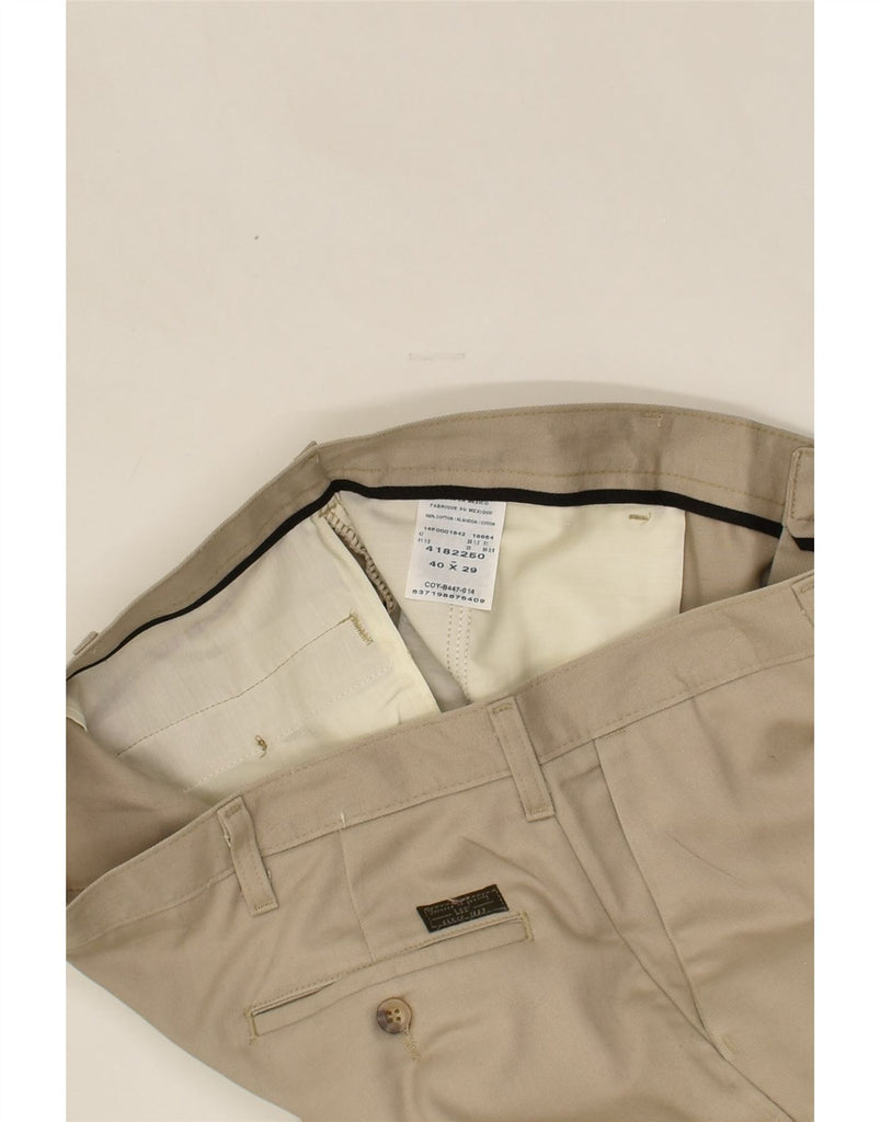 LEE Mens Straight Chino Trousers W40 L29 Beige Cotton | Vintage Lee | Thrift | Second-Hand Lee | Used Clothing | Messina Hembry 