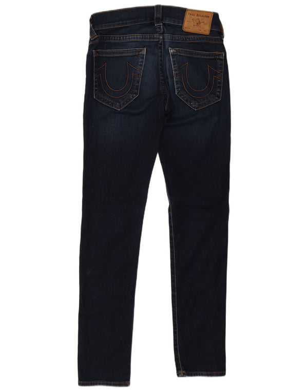 True Religion Womens Skinny Jeans W28 L31 Navy Blue Cotton