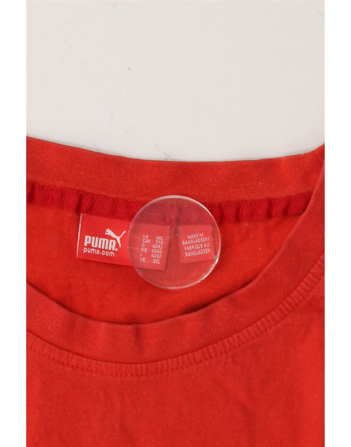PUMA Mens Vest Top 2XL Red Cotton Vintage Puma and Second-Hand Puma from Messina Hembry 