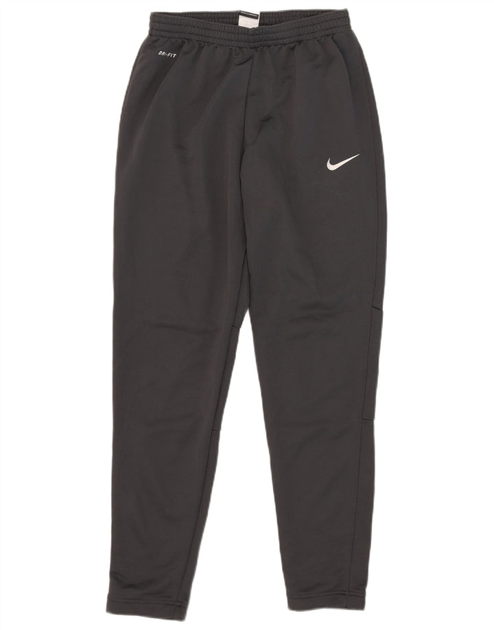 Nike Mens Dri Fit Tracksuit Trousers Small Grey Polyester