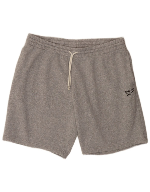 Reebok Mens Sport Shorts 2XL Grey Flecked Cotton