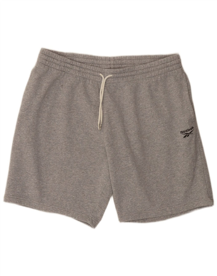 Reebok Mens Sport Shorts 2XL Grey Flecked Cotton