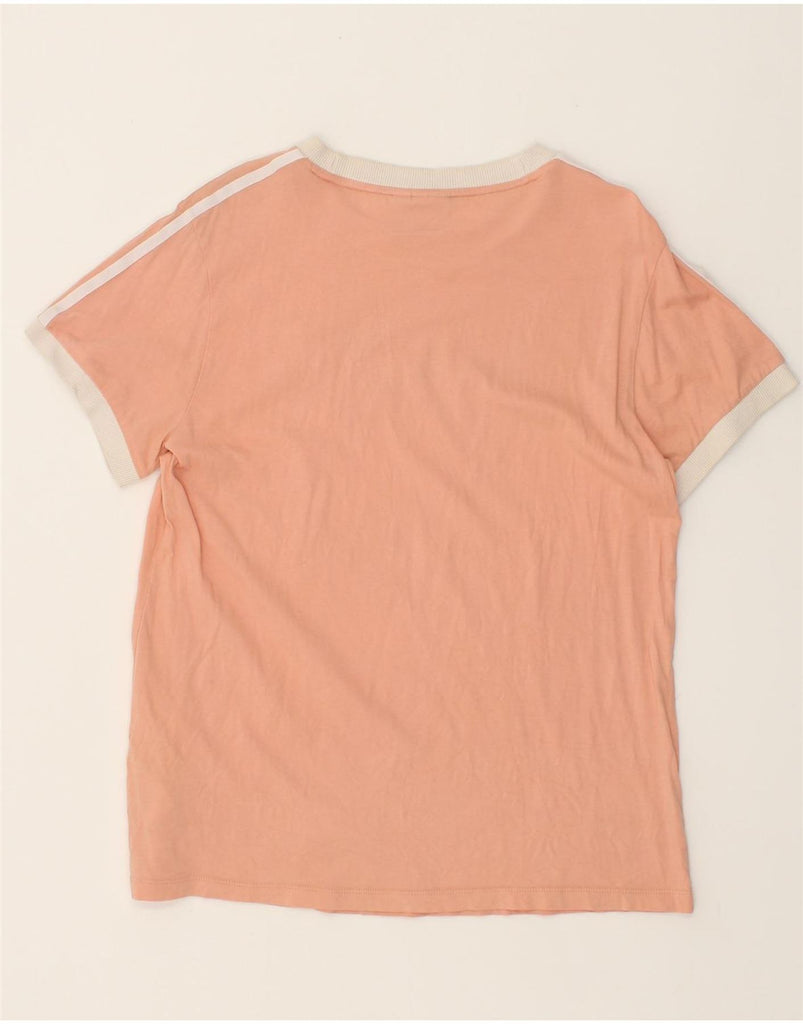 ADIDAS Womens T-Shirt Top UK 12 Medium Orange Cotton | Vintage Adidas | Thrift | Second-Hand Adidas | Used Clothing | Messina Hembry 