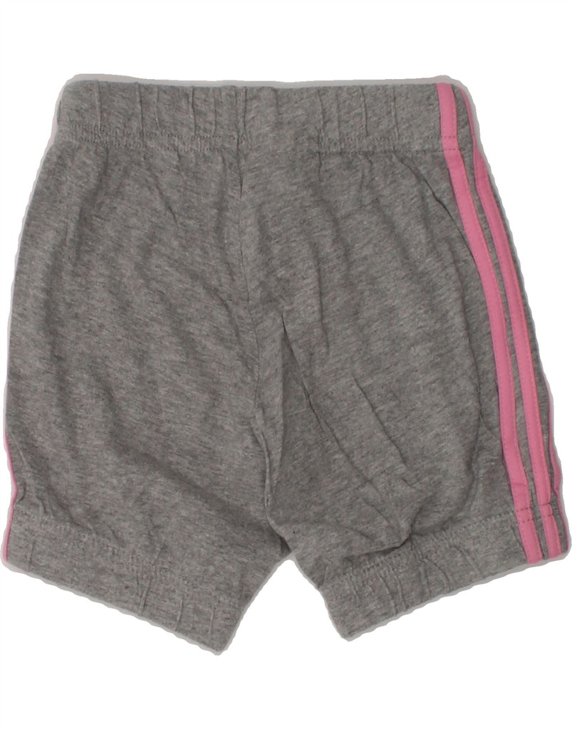 ADIDAS Baby Girls Sport Shorts 18-24 Months Grey Cotton | Vintage Adidas | Thrift | Second-Hand Adidas | Used Clothing | Messina Hembry 