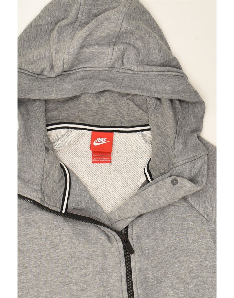 NIKE Mens Zip Hoodie Sweater Medium Grey Cotton Vintage Nike and Second-Hand Nike from Messina Hembry 