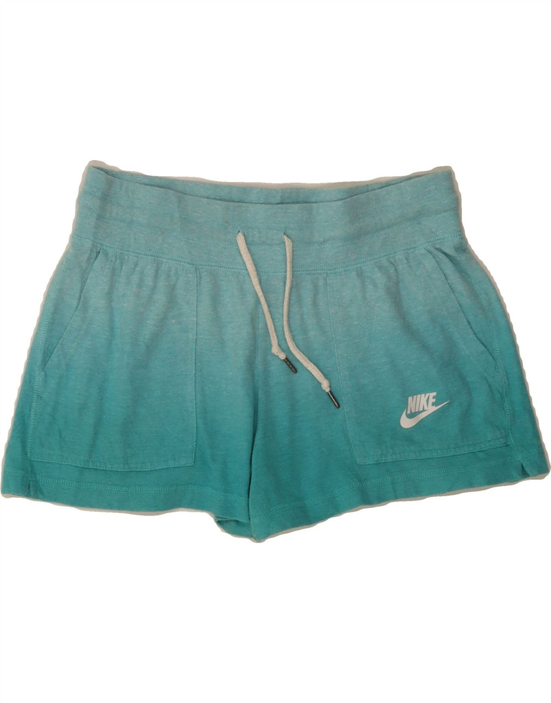 NIKE Womens Sport Shorts UK 10 Small  Blue Cotton Vintage Nike and Second-Hand Nike from Messina Hembry 