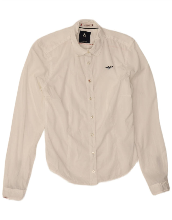 Gaastra Womens Shirt UK 10 Small White Cotton