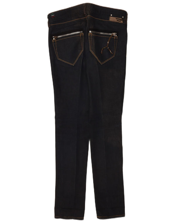 Diesel Womens Clush Low Waist Skinny Jeans W28 L32 Navy Blue Cotton
