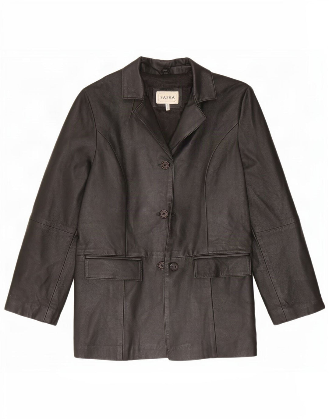 Sasha Womens Leather Jacket UK 12 Medium Black
