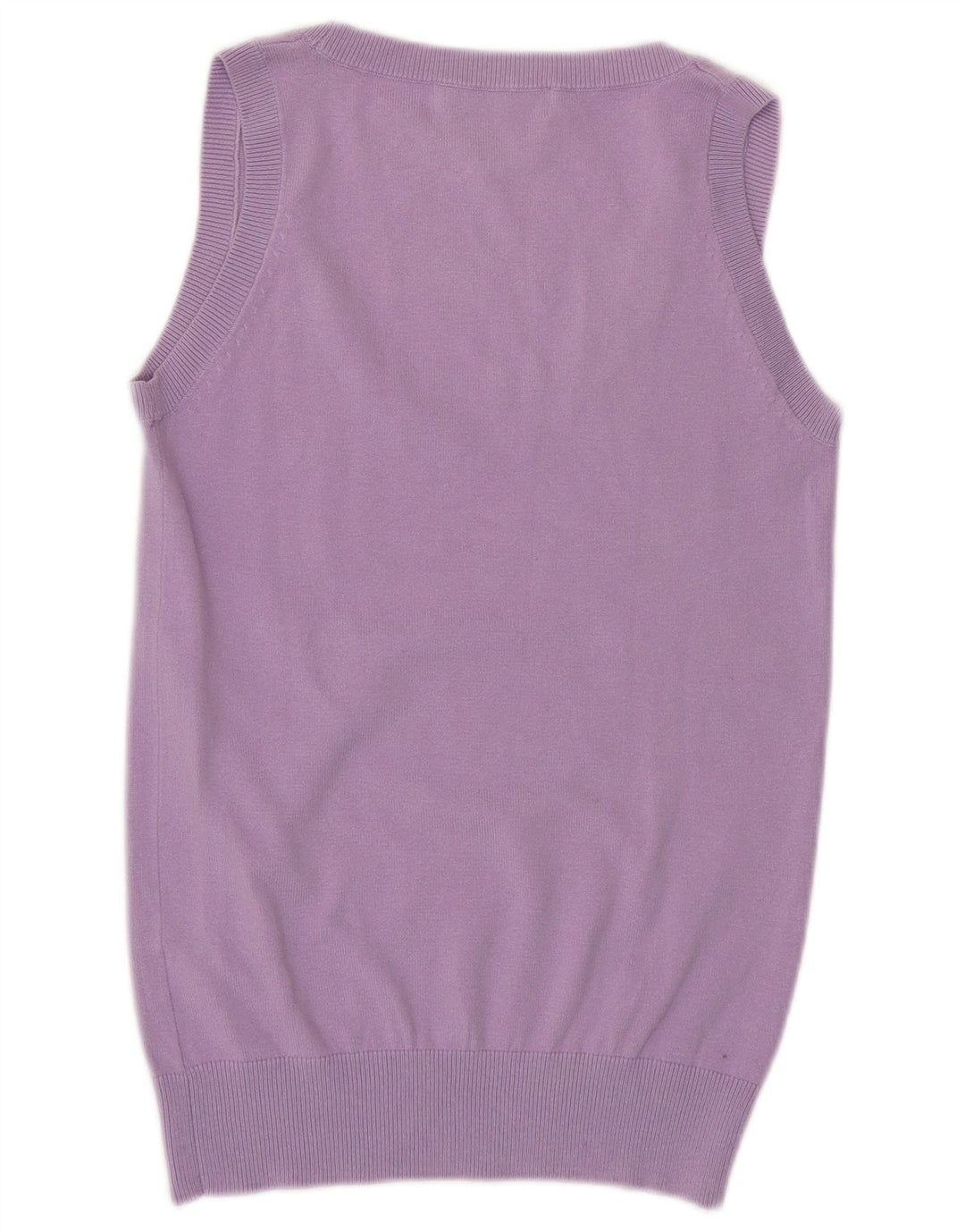 ZARA Womens Vest Tank Top UK 14 Medium Purple Cotton
