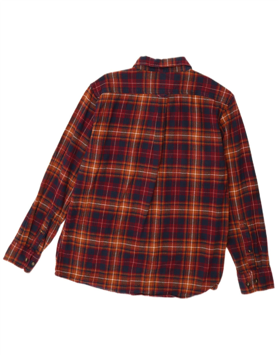 EDDIE BAUER Mens Flannel Shirt Medium Multicoloured Check Cotton