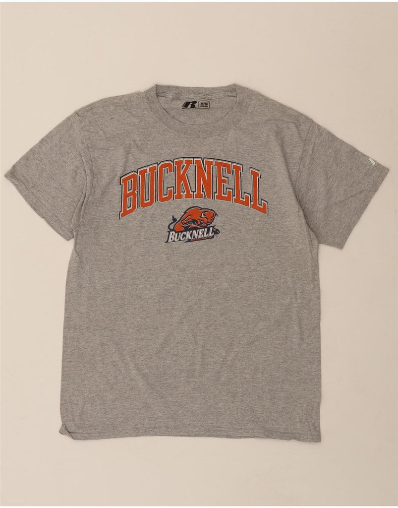 RUSSELL ATHLETIC Mens Graphic T-Shirt Top UK 38/40 Medium Grey Vintage Russell Athletic and Second-Hand Russell Athletic from Messina Hembry 