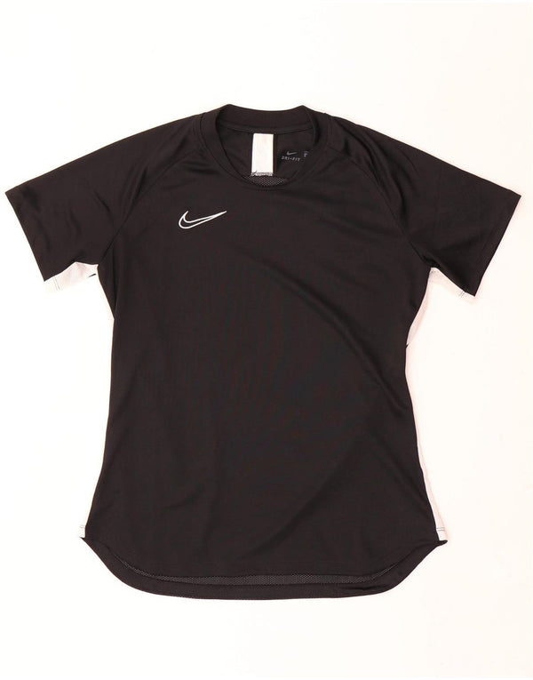 Nike Mens Dri Fit Tracksuit Top Medium Black Colourblock