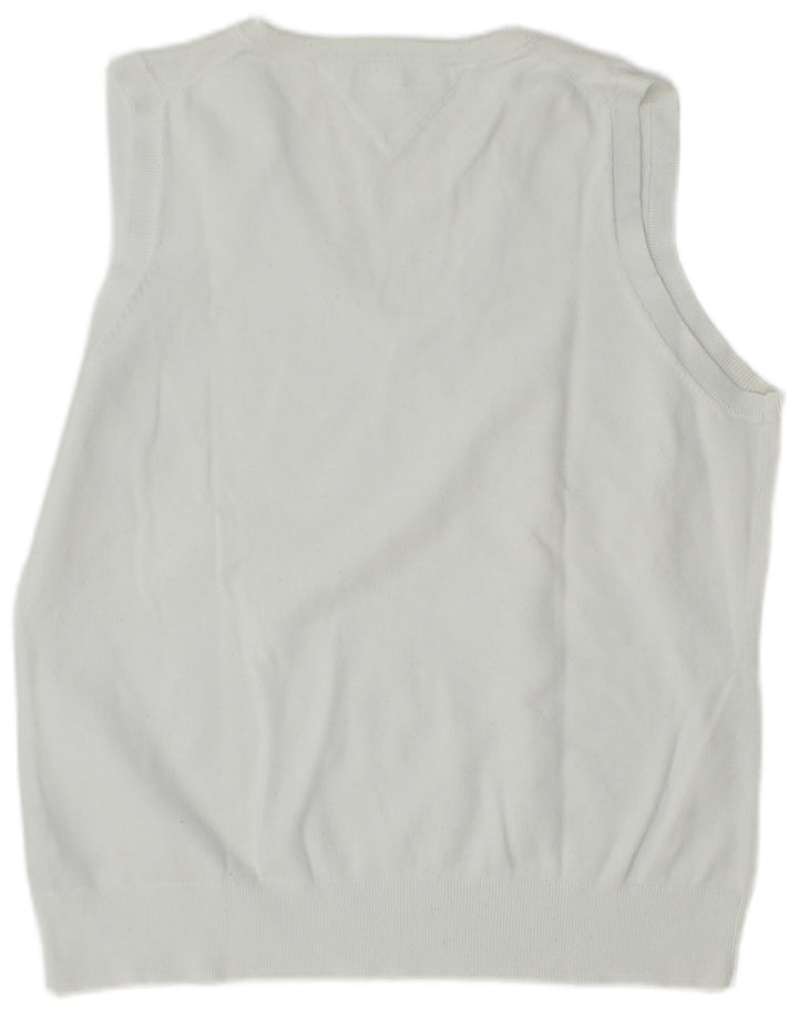 TOMMY HILFIGER Womens Vest Tank Top UK 18 XL White Cotton