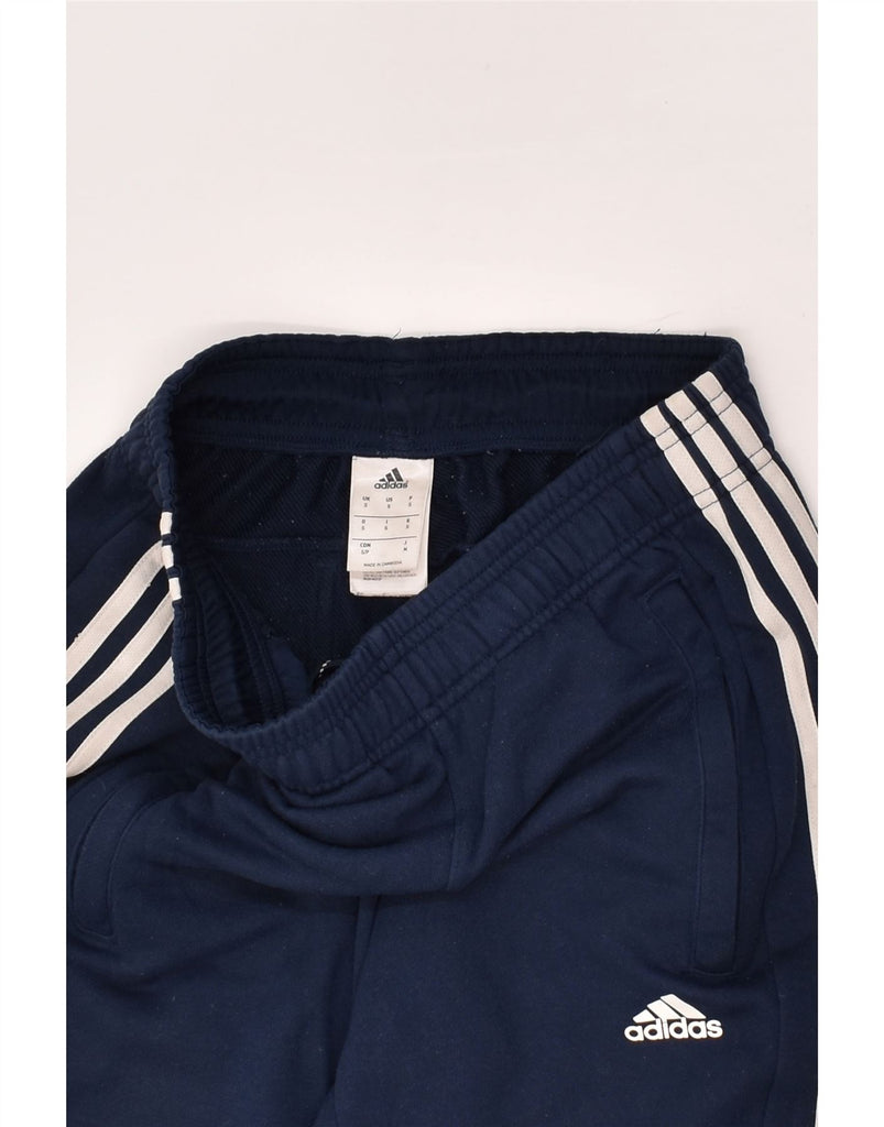 ADIDAS Mens Climalite Tracksuit Trousers Joggers Small Navy Blue Polyester | Vintage Adidas | Thrift | Second-Hand Adidas | Used Clothing | Messina Hembry 