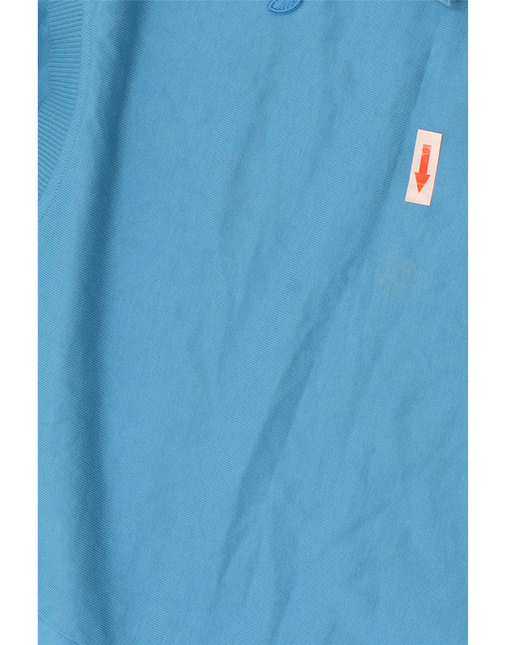 Adidas Womens Short Sleeve Oversized Sweatshirt Jumper UK 10 Small Blue