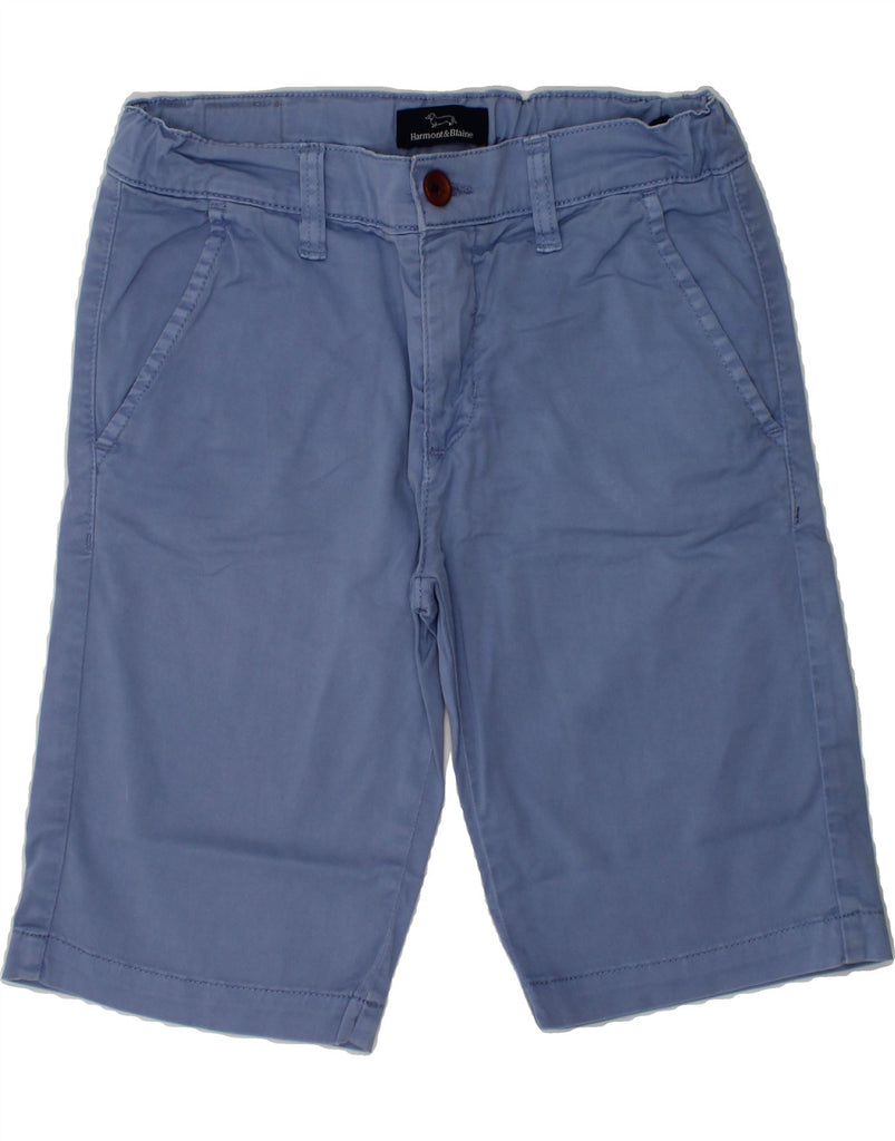 HARMONT & BLAINE Boys Casual Shorts 11-12 Years W28 Blue Cotton | Vintage Harmont & Blaine | Thrift | Second-Hand Harmont & Blaine | Used Clothing | Messina Hembry 