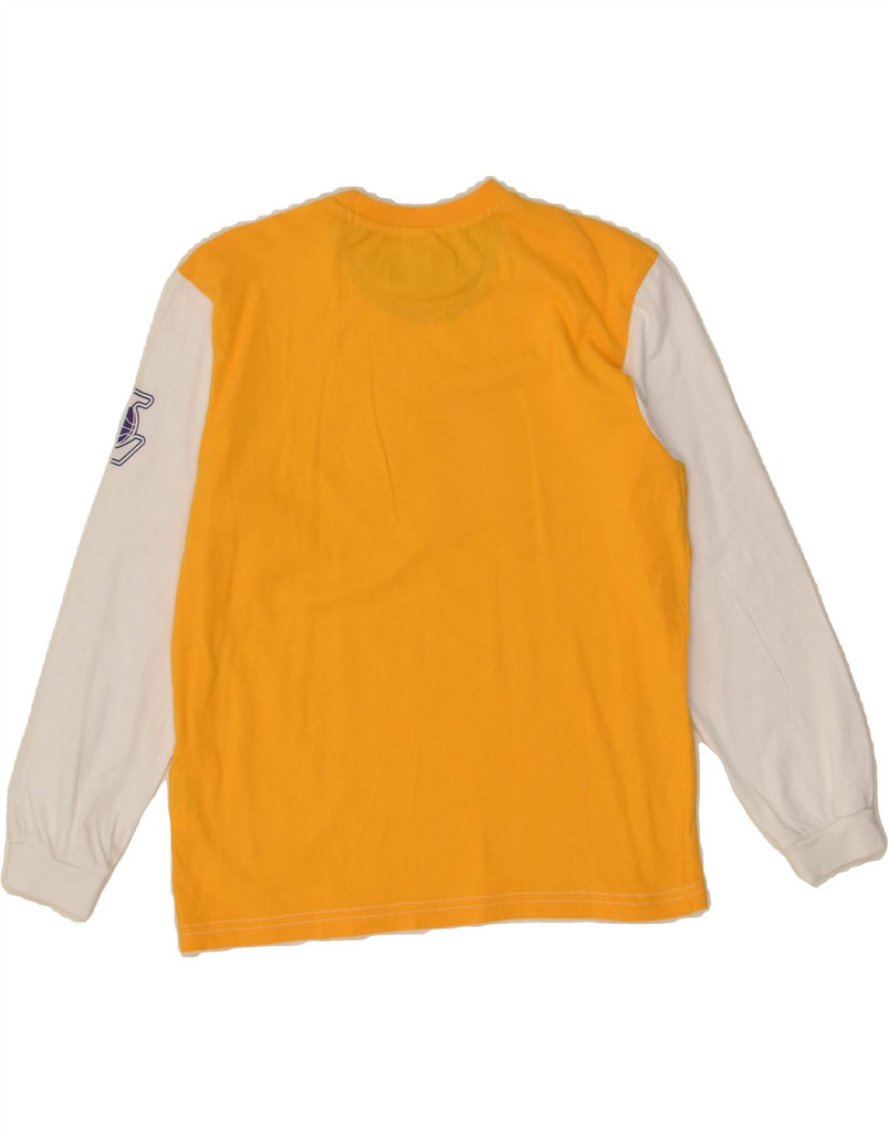 CHAMPION Boys Lakers Graphic Top Long Sleeve 9-10 Years Medium White | Vintage Champion | Thrift | Second-Hand Champion | Used Clothing | Messina Hembry 