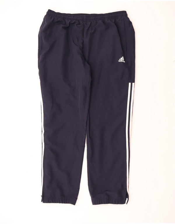ADIDAS Mens Tracksuit Trousers XL  Navy Blue Polyester