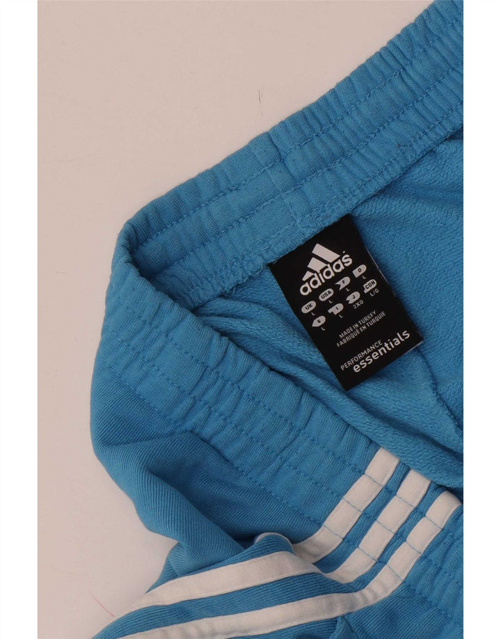 Adidas Mens Tracksuit Trousers Joggers Large Blue Cotton
