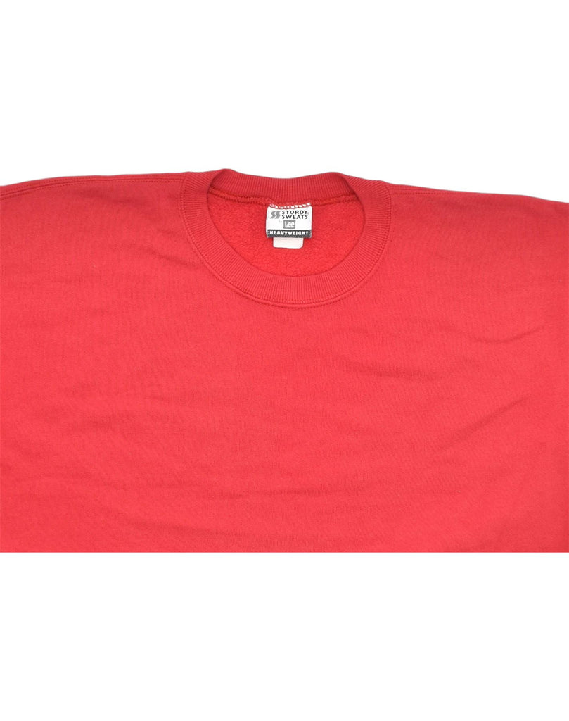 LEE Mens Sweatshirt Jumper XL Red Cotton Classic | Vintage | Thrift | Second-Hand | Used Clothing | Messina Hembry 