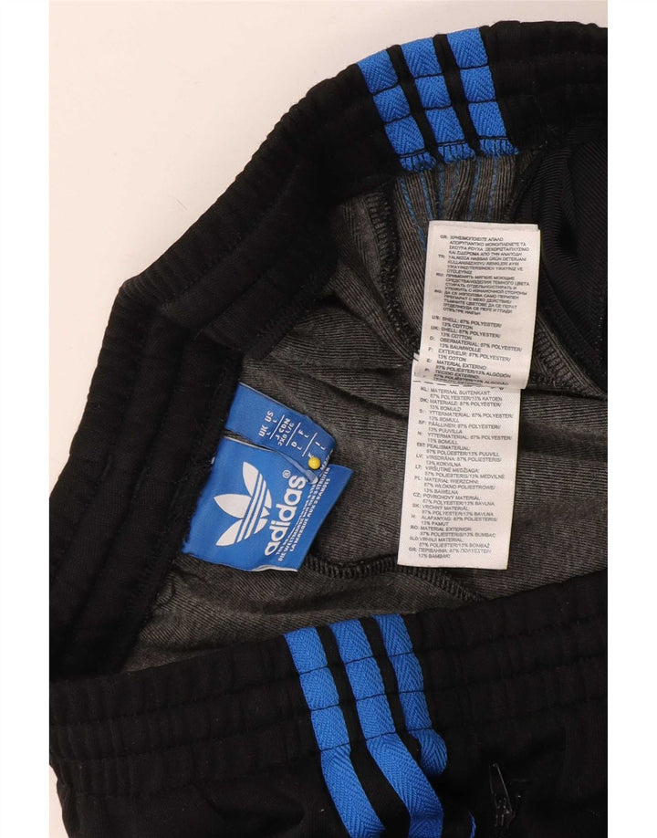 Adidas Mens Tracksuit Trousers Large Black Cotton