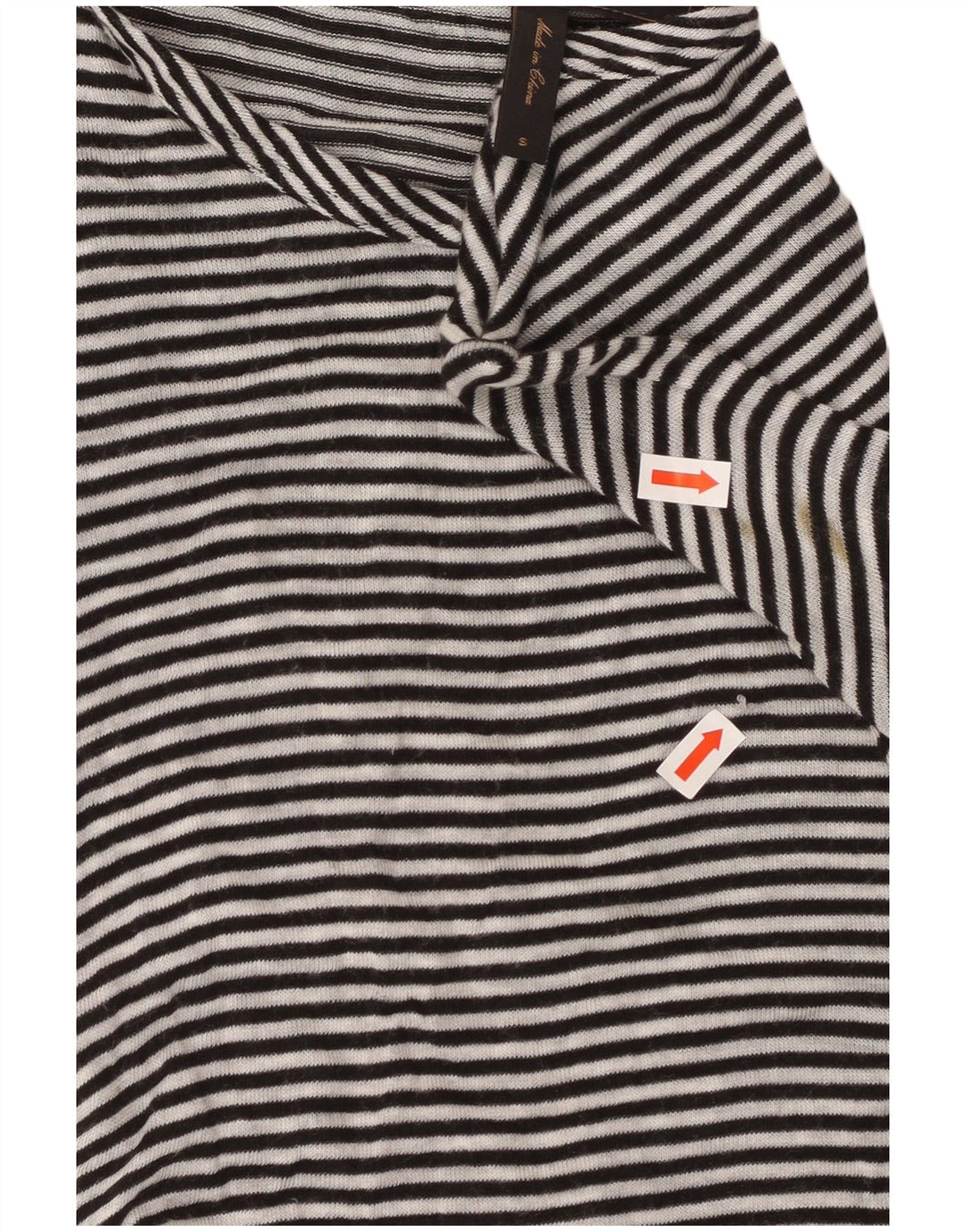 BCBGMAXAZRIA Womens Bodycon Dress UK 10 Small Black Striped