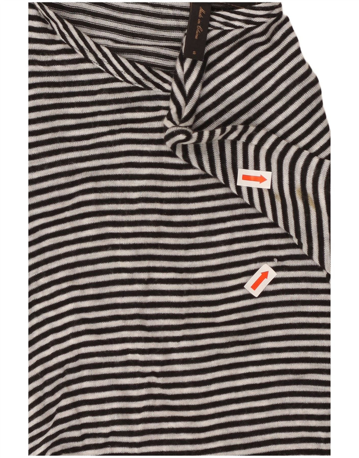 BCBGMAXAZRIA Womens Bodycon Dress UK 10 Small Black Striped