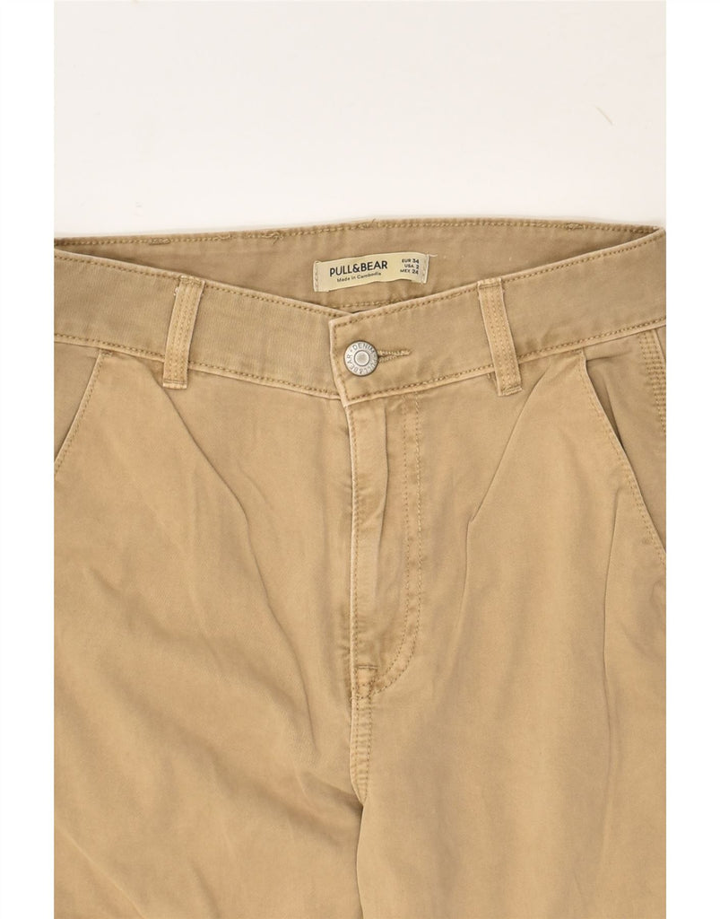 PULL & BEAR Womens Straight Cargo Trousers EU 34 XS W26 L32  Beige | Vintage Pull & Bear | Thrift | Second-Hand Pull & Bear | Used Clothing | Messina Hembry 