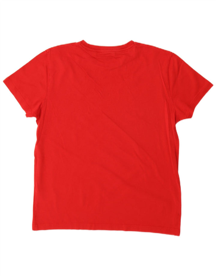 Gant Mens Graphic T-Shirt Top Large Red Cotton