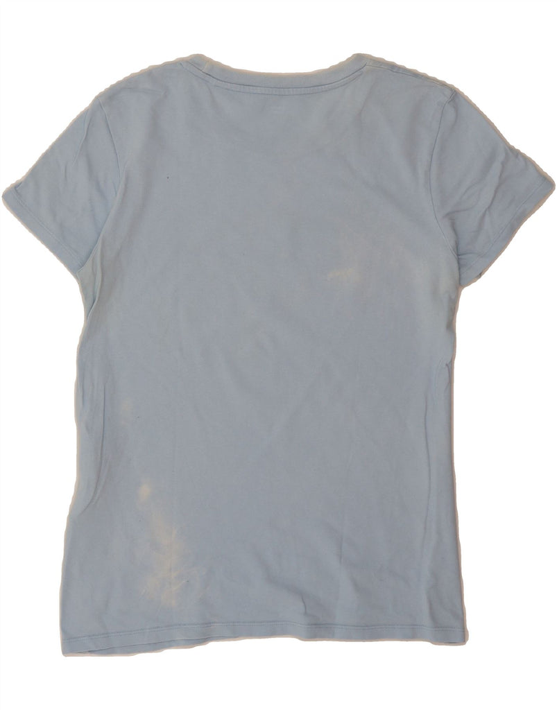 LEVI'S Womens Graphic T-Shirt Top UK 12 Medium Blue Cotton Vintage Levi's and Second-Hand Levi's from Messina Hembry 