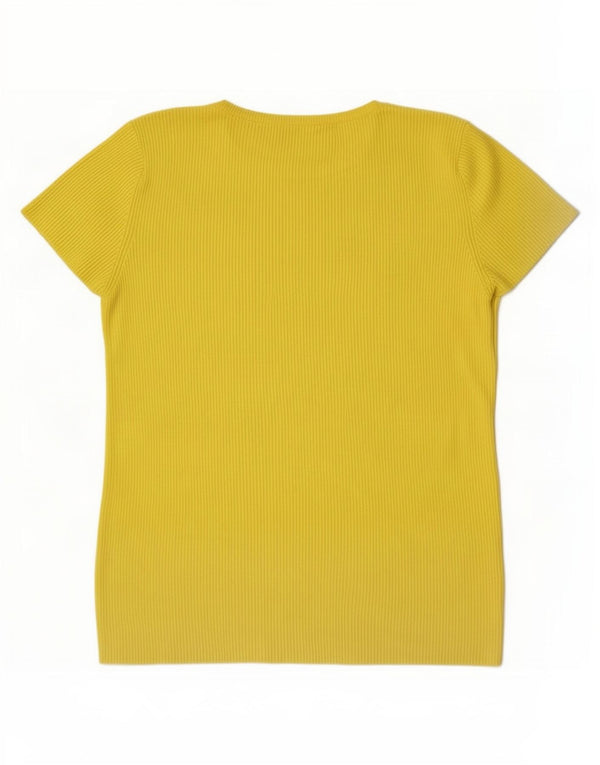 Zara Womens T-Shirt Top UK 12 Medium Green Viscose