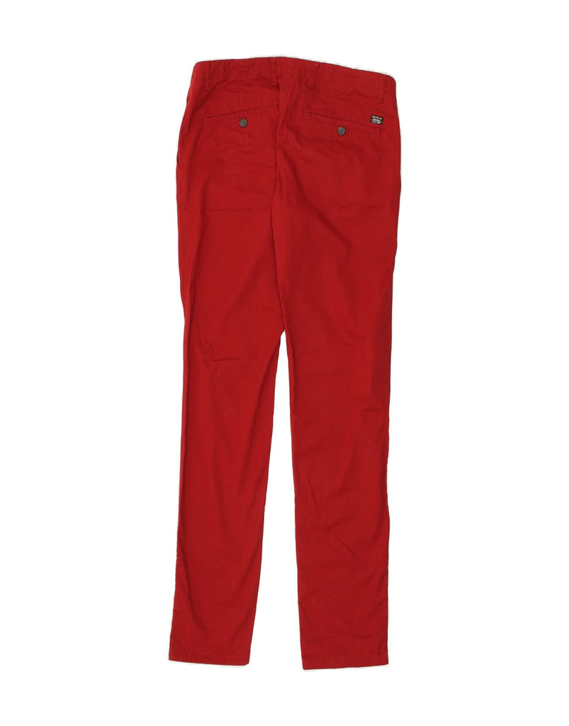 JULES Mens Slim Chino Trousers W34 L34  Red | Vintage Jules | Thrift | Second-Hand Jules | Used Clothing | Messina Hembry 