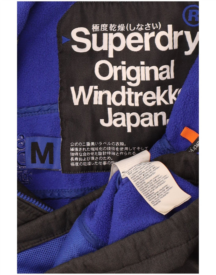 Superdry Mens The Windtrekker Hooded Windbreaker Jacket UK 38 Medium Grey