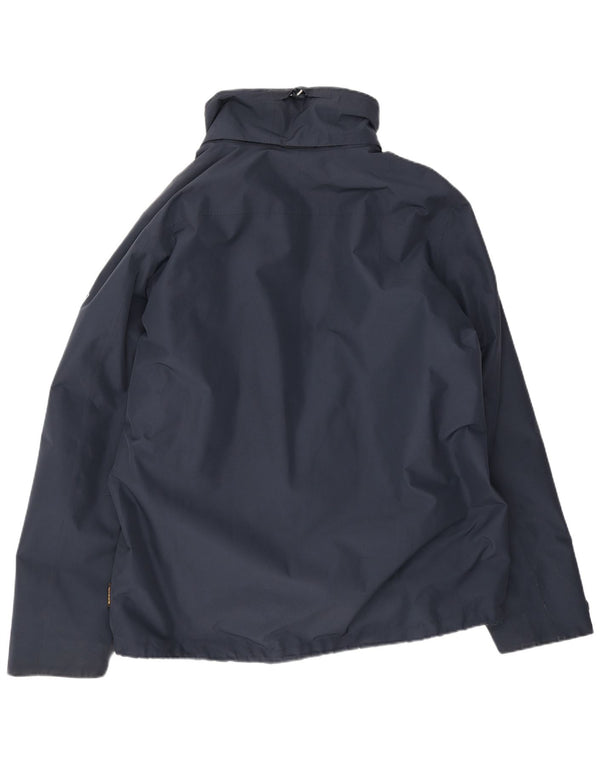 Jack Wolfskin Mens Windbreaker Jacket UK 48 2XL Navy Blue Polyester