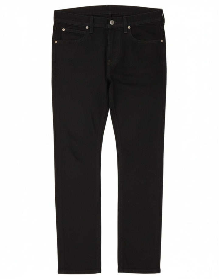 Lee Mens Luke Slim Jeans W30 L30 Black Cotton