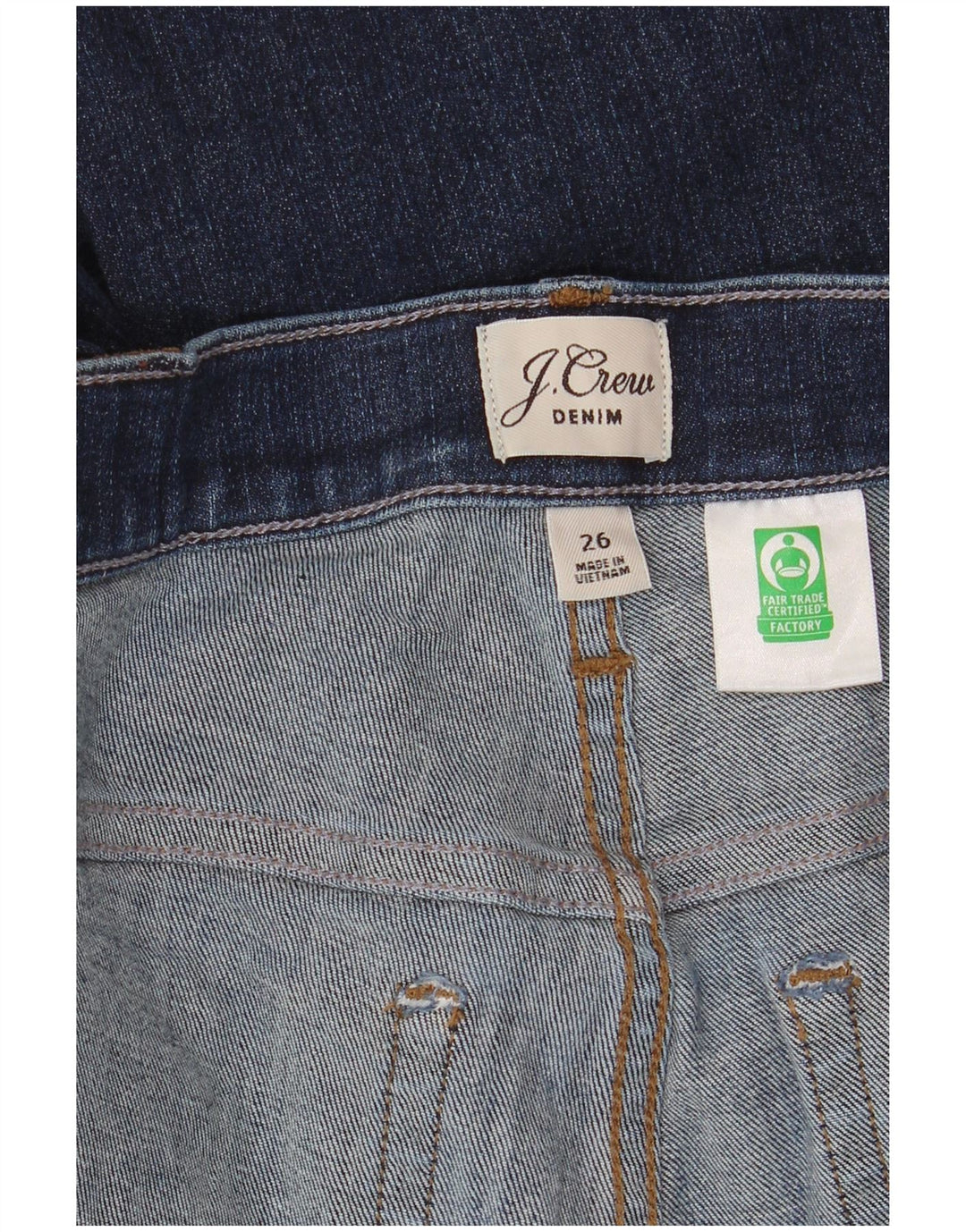 J. CREW Womens Billie Demi Crop Bootcut Jeans W26 L25 Blue