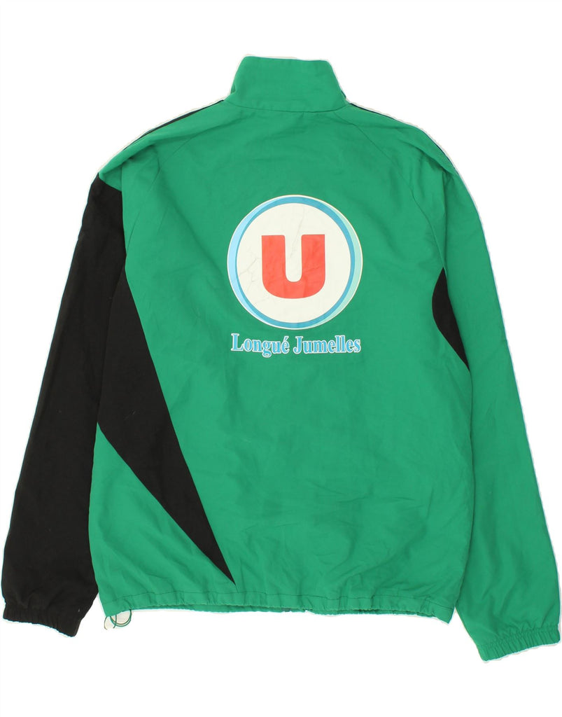 ADIDAS Mens Graphic Tracksuit Top Jacket UK 42/44 Large Green Colourblock | Vintage Adidas | Thrift | Second-Hand Adidas | Used Clothing | Messina Hembry 
