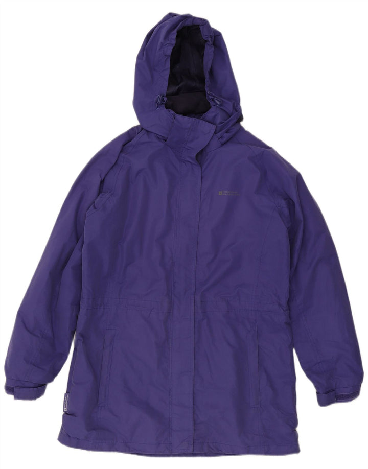 Mountain Warehouse Womens Hooded Raincoat UK 14 Large Purple Polyester