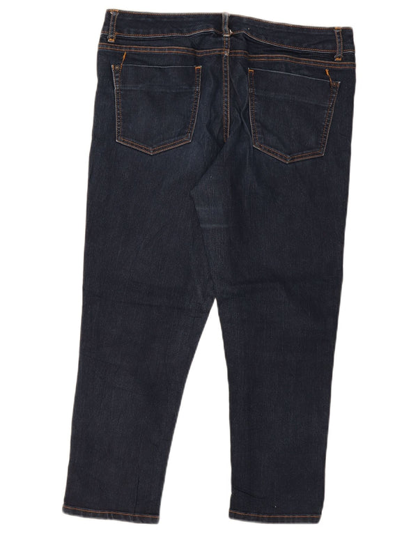 Mossimo Womens Skinny Cropped Jeans US 8 Medium W32 L25 Navy Blue Cotton