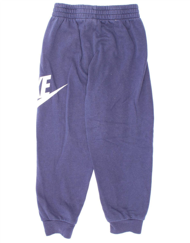 Nike Boys Graphic Tracksuit Trousers Joggers 5-6 Years Medium Navy Blue