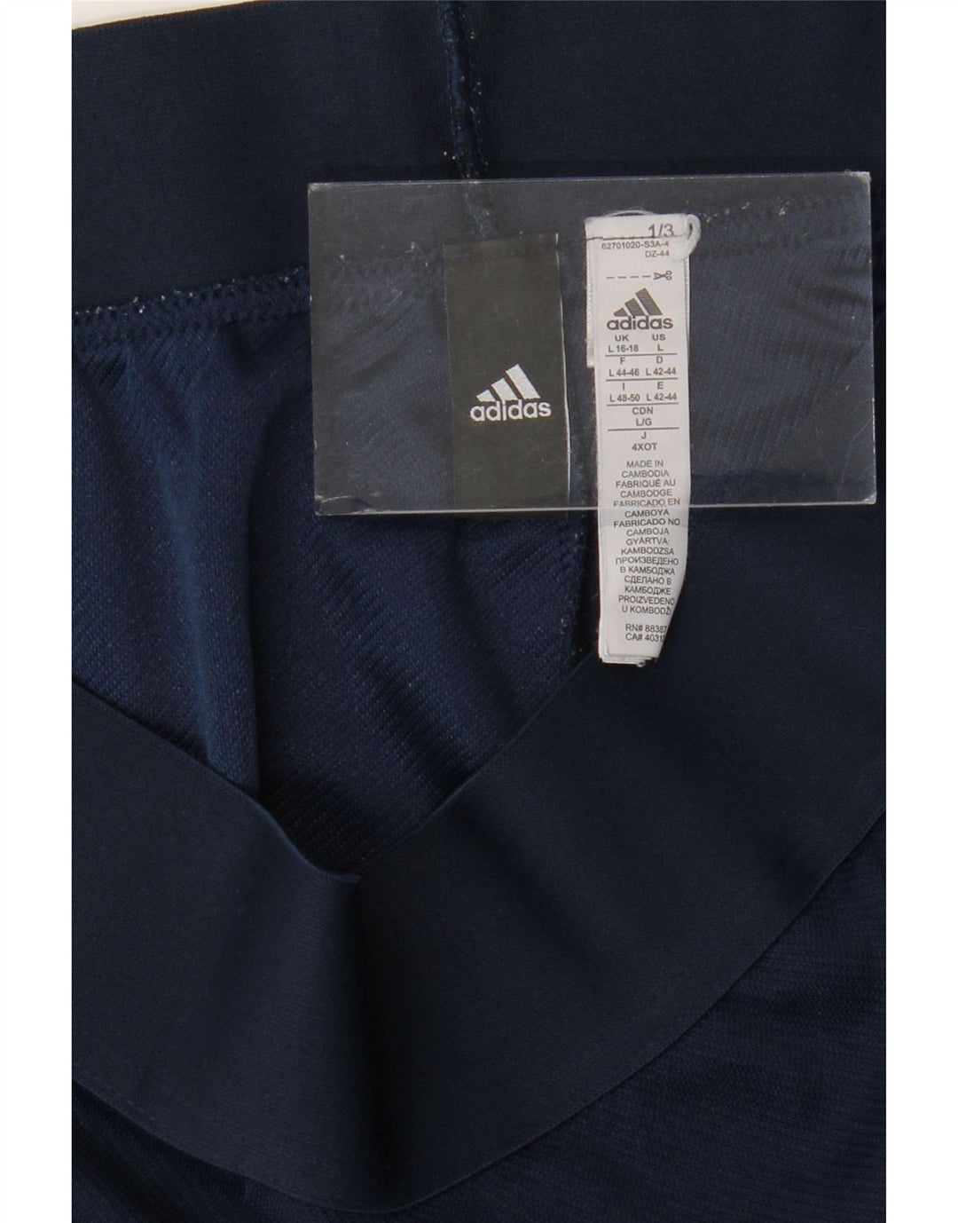 Adidas Womens Tracksuit Trousers UK 16/18 Large  Navy Blue Polyester