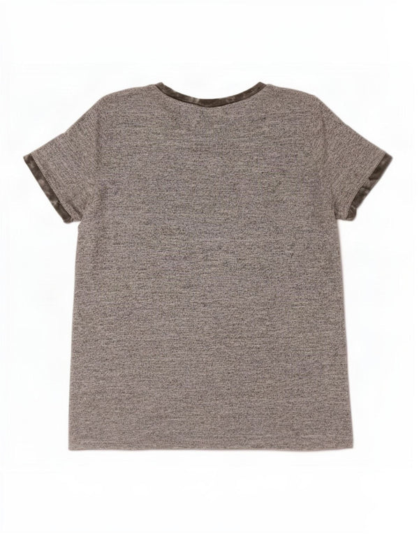 Gap Womens T-Shirt Top UK 14 Medium Grey Polyester