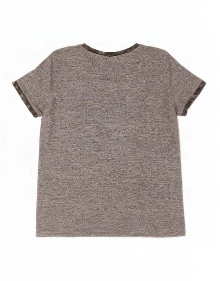 Gap Womens T-Shirt Top UK 14 Medium Grey Polyester