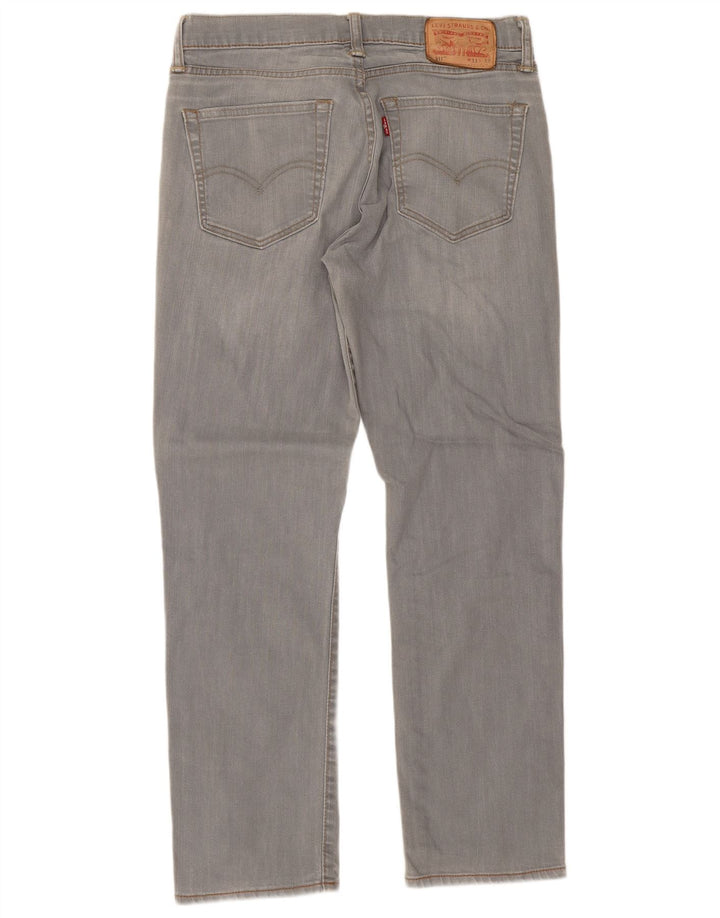 Levi's Mens 511 Slim Jeans W31 L27 Grey Cotton