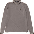 NORTH SAILS Mens Long Sleeve Polo Shirt Small Grey Cotton Vintage North Sails and Second-Hand North Sails from Messina Hembry 