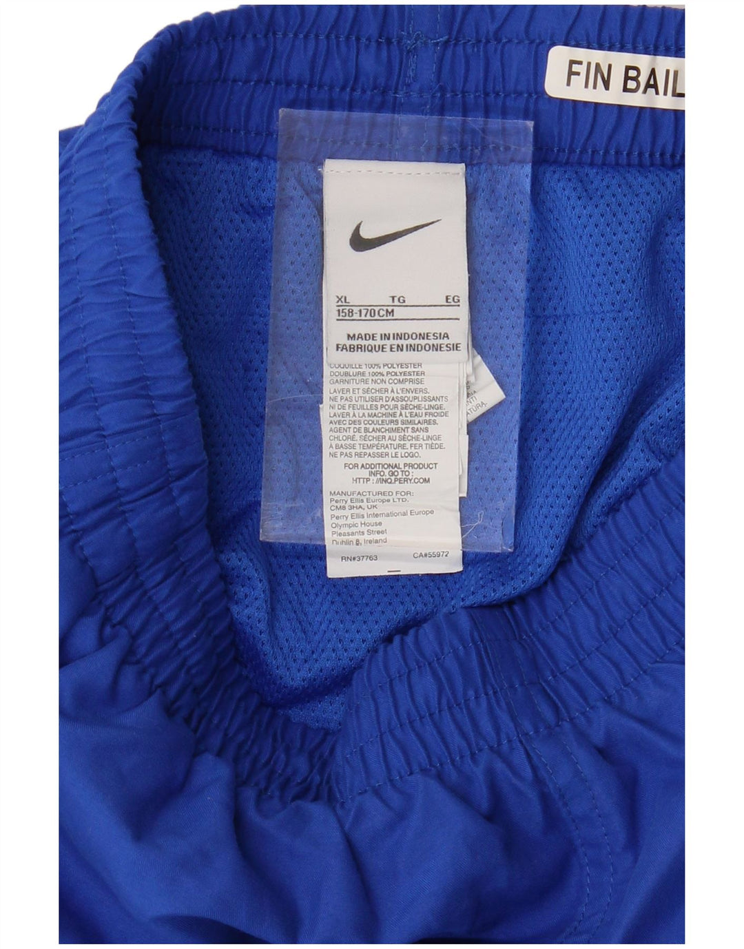NIKE Boys Sport Shorts 13-14 Years XL  Blue Polyester