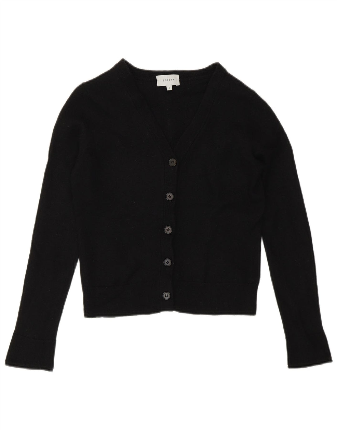 Jigsaw Womens Bolero Jumper UK 10 Small Black Wool