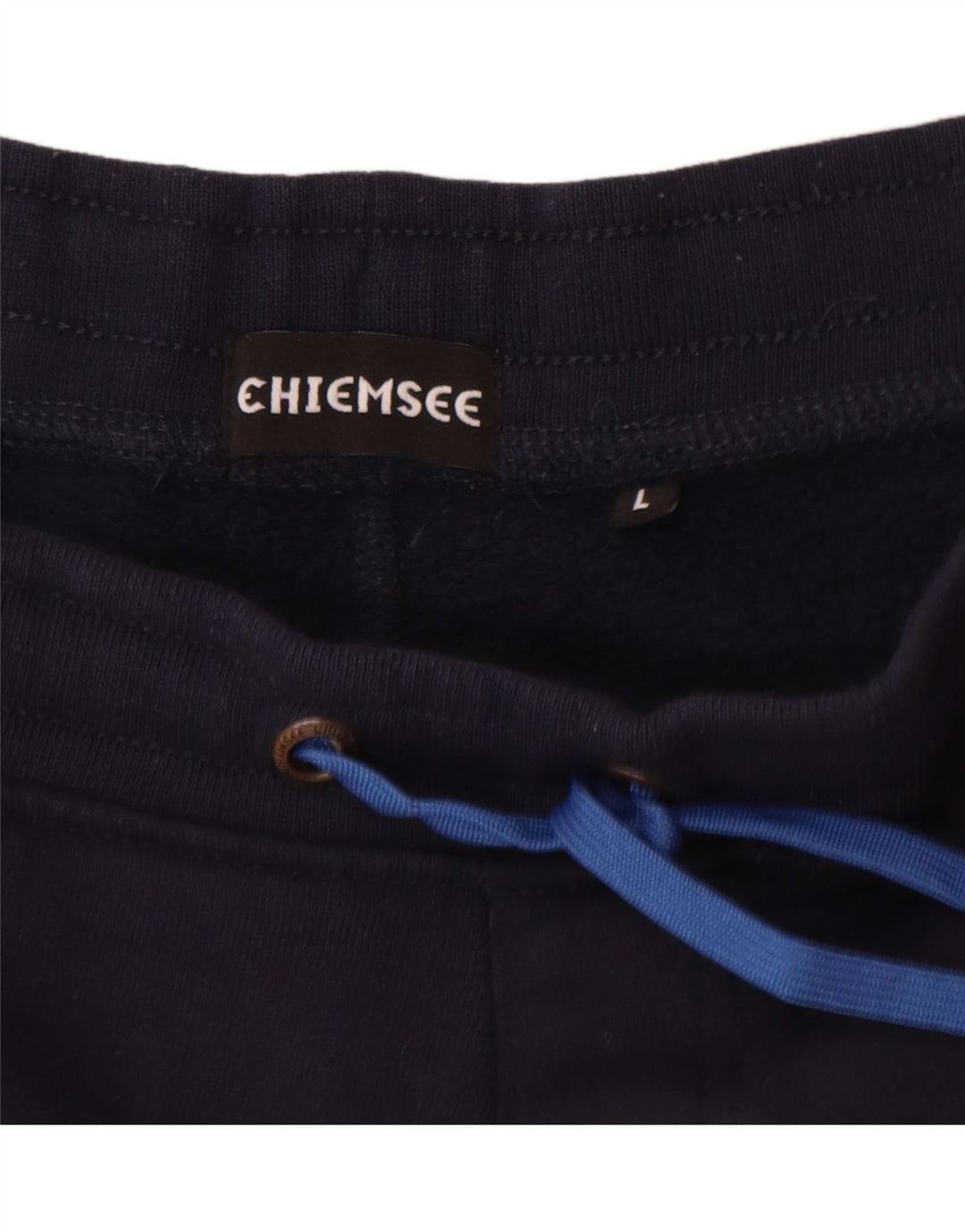 Chiemsee Mens Graphic Sport Shorts Large Navy Blue Cotton