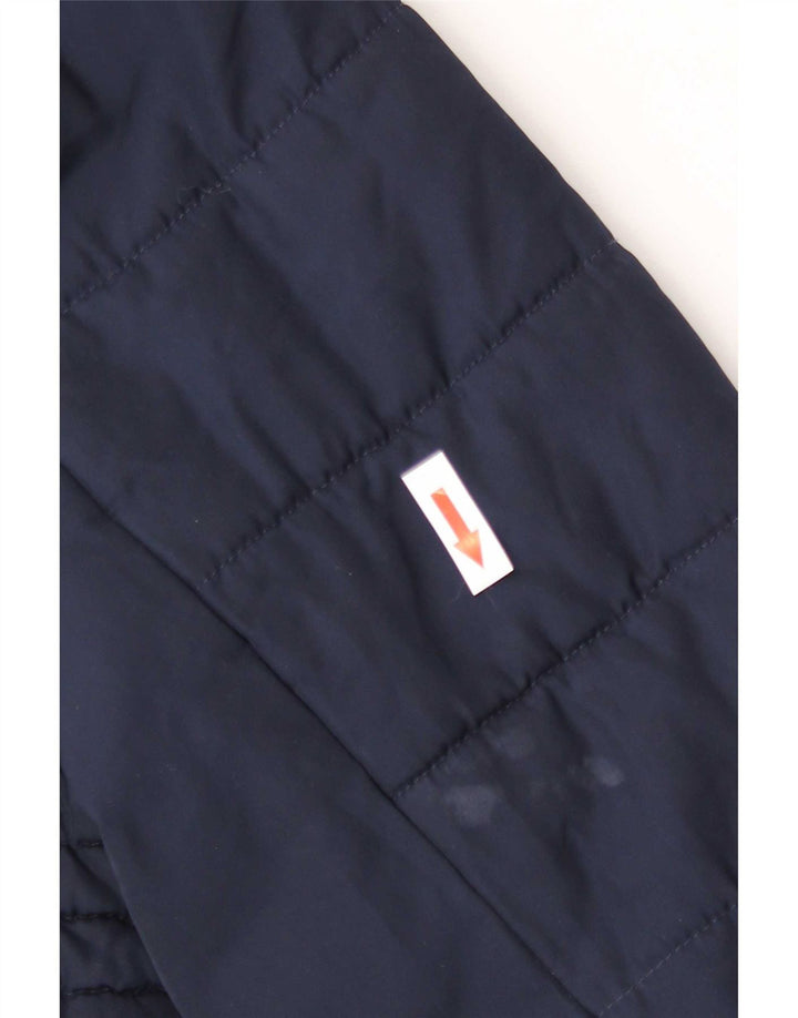 Marks & Spencer Womens Padded Jacket UK 16 Large Navy Blue Polyester